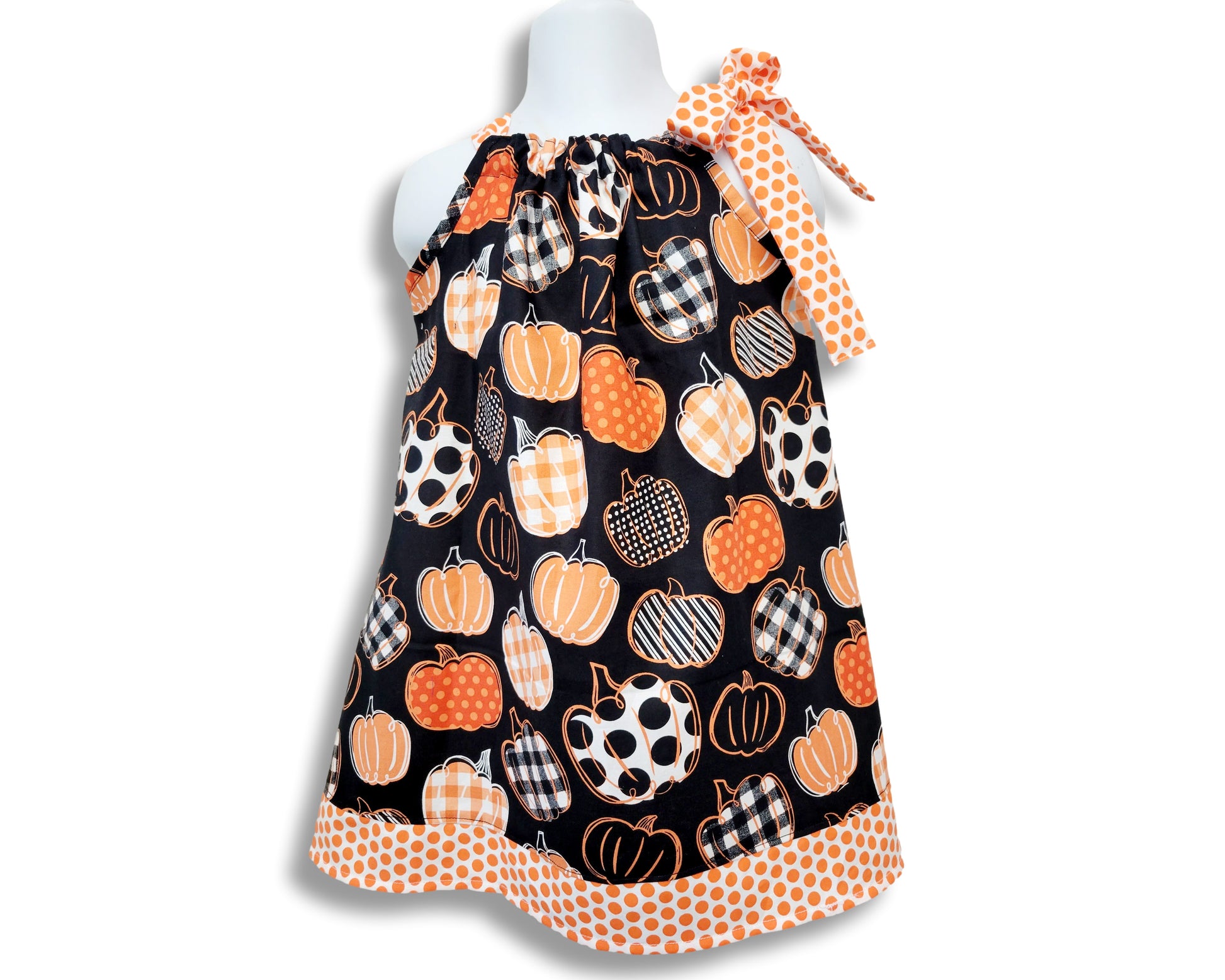 Pillowcase dress Thanksgiving Pumpkin