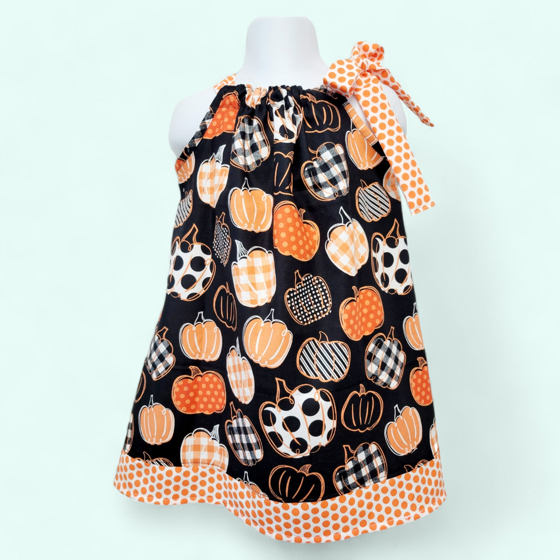 Pillowcase dress Thanksgiving Pumpkin