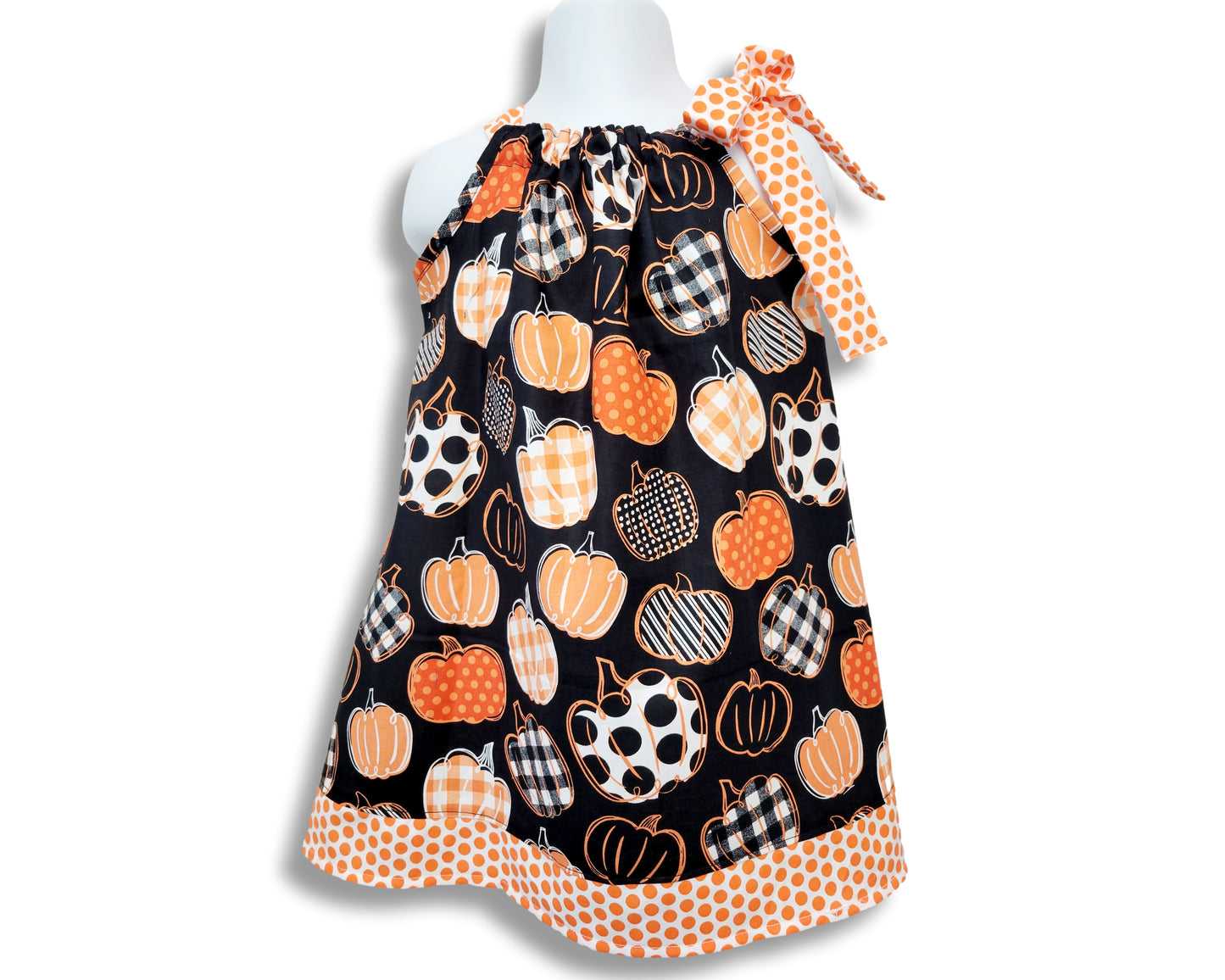 Pillowcase dress Thanksgiving Pumpkin