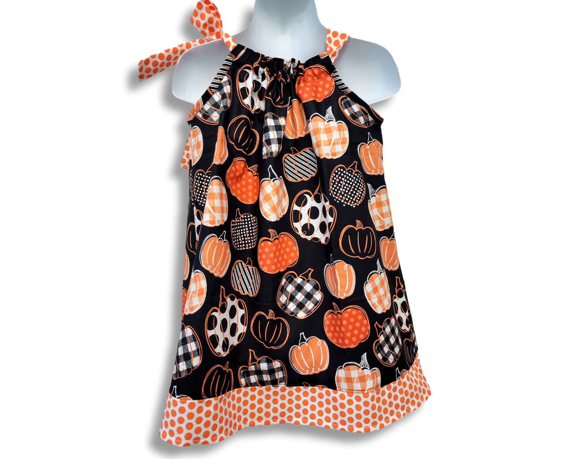 Pillowcase dress Thanksgiving Pumpkin