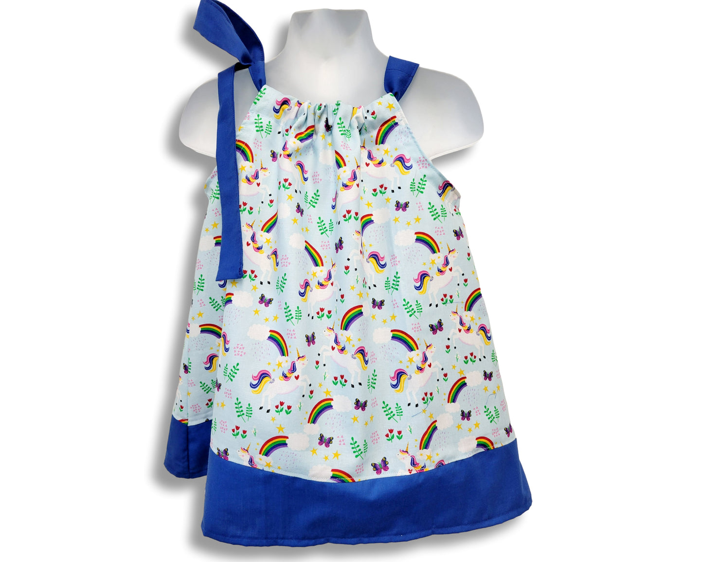 Pillowcase dress Unicorns & Rainbows 