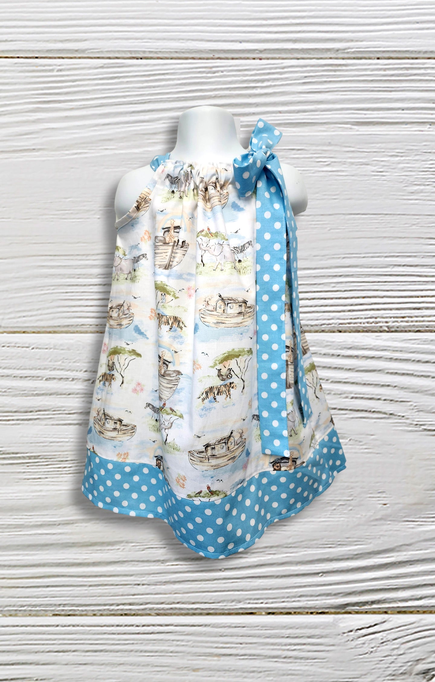 Pillowcase dress, Noah's Ark girls dress