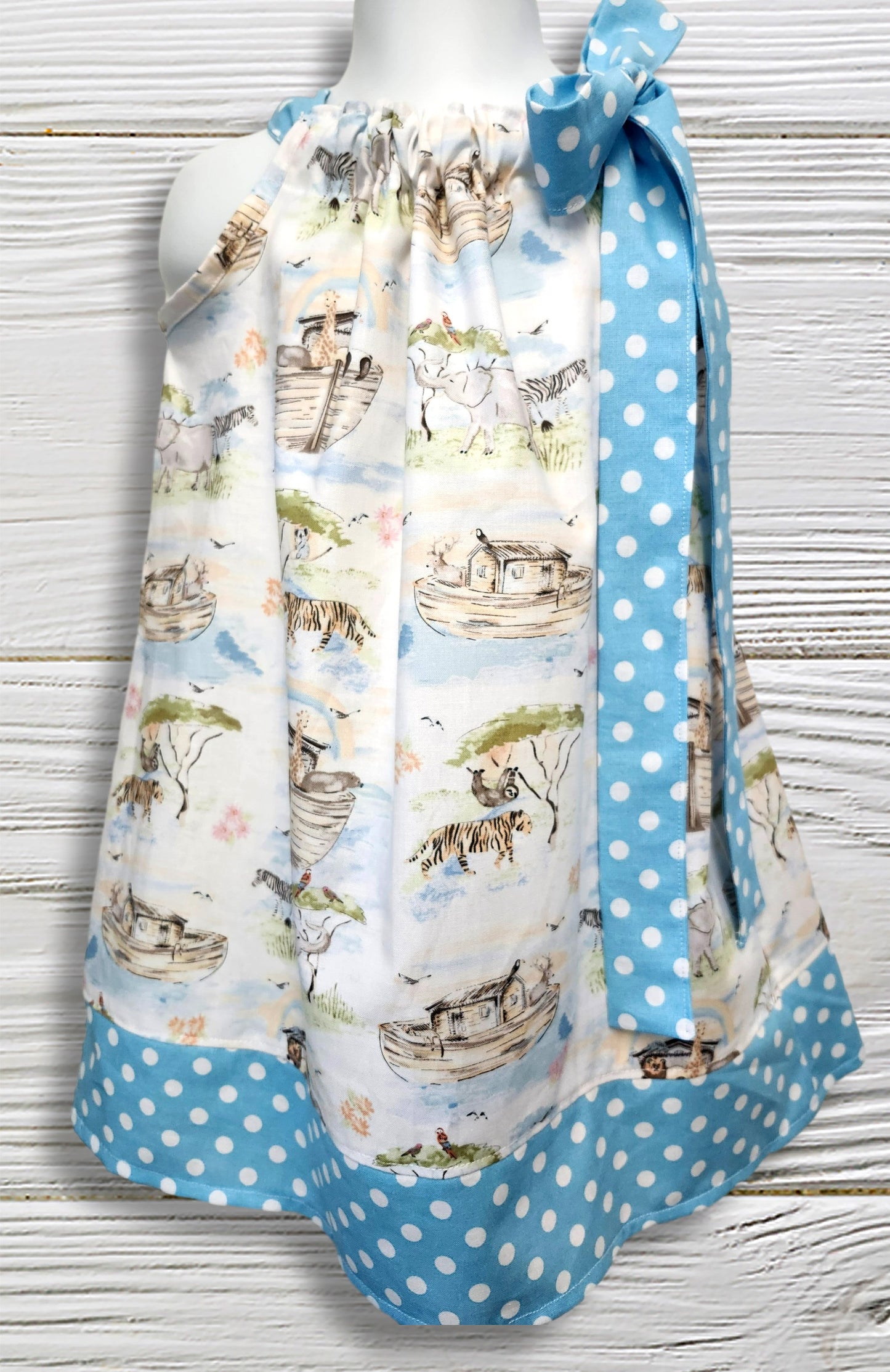 Pillowcase dress, Noah's Ark girls dress