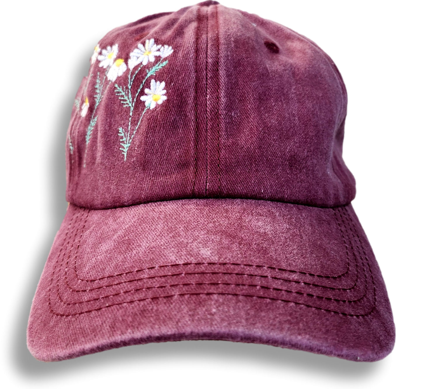 Embroidered flower hat 