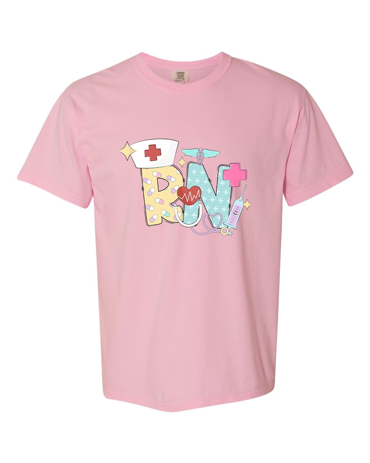 Registered Nurse shirt for women pink
