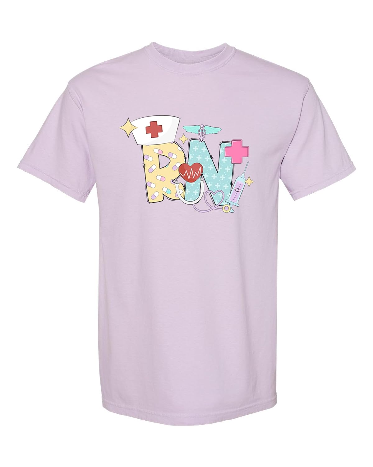 Registered Nurse shirt for women lilac