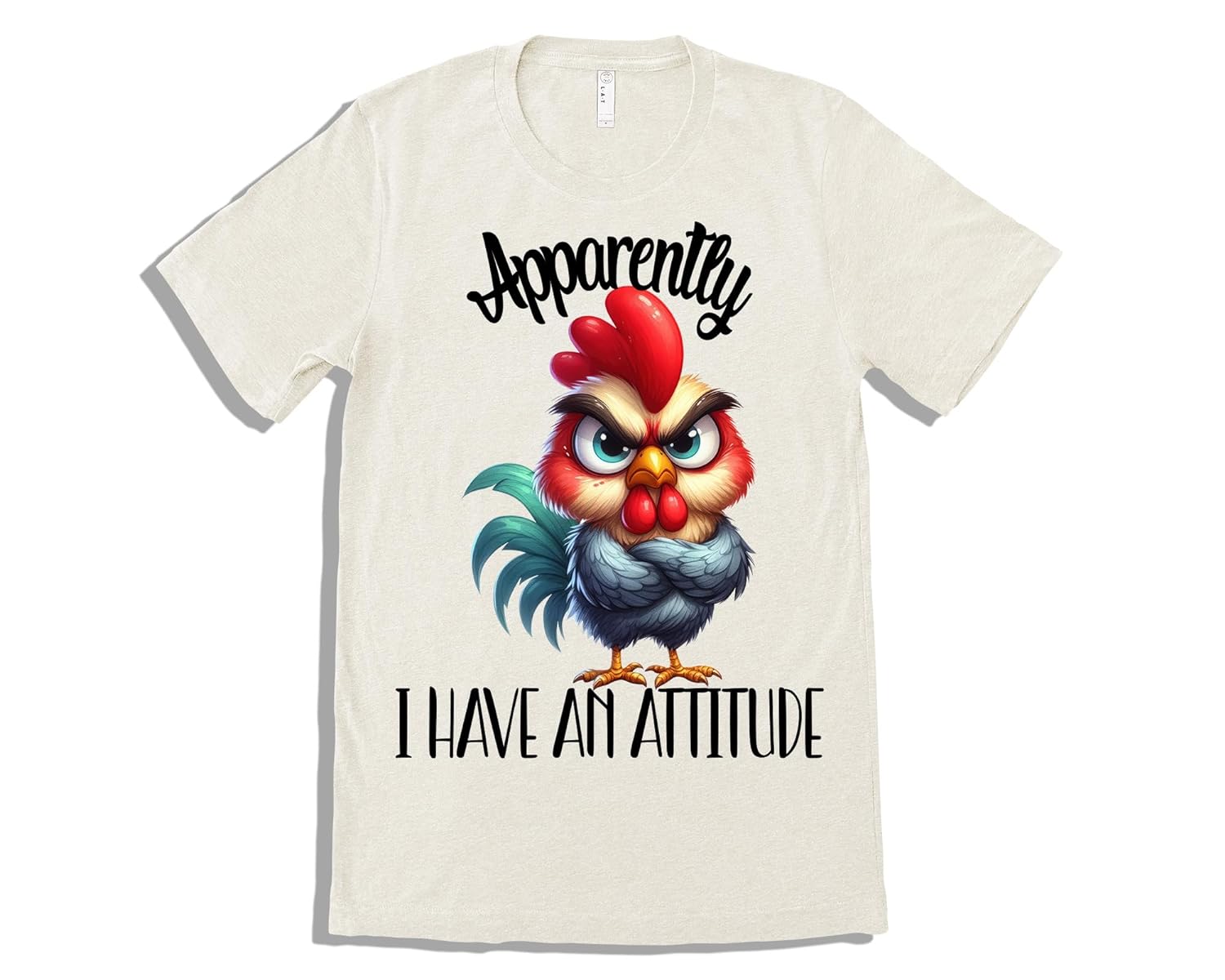 Funny attitude shirts natural