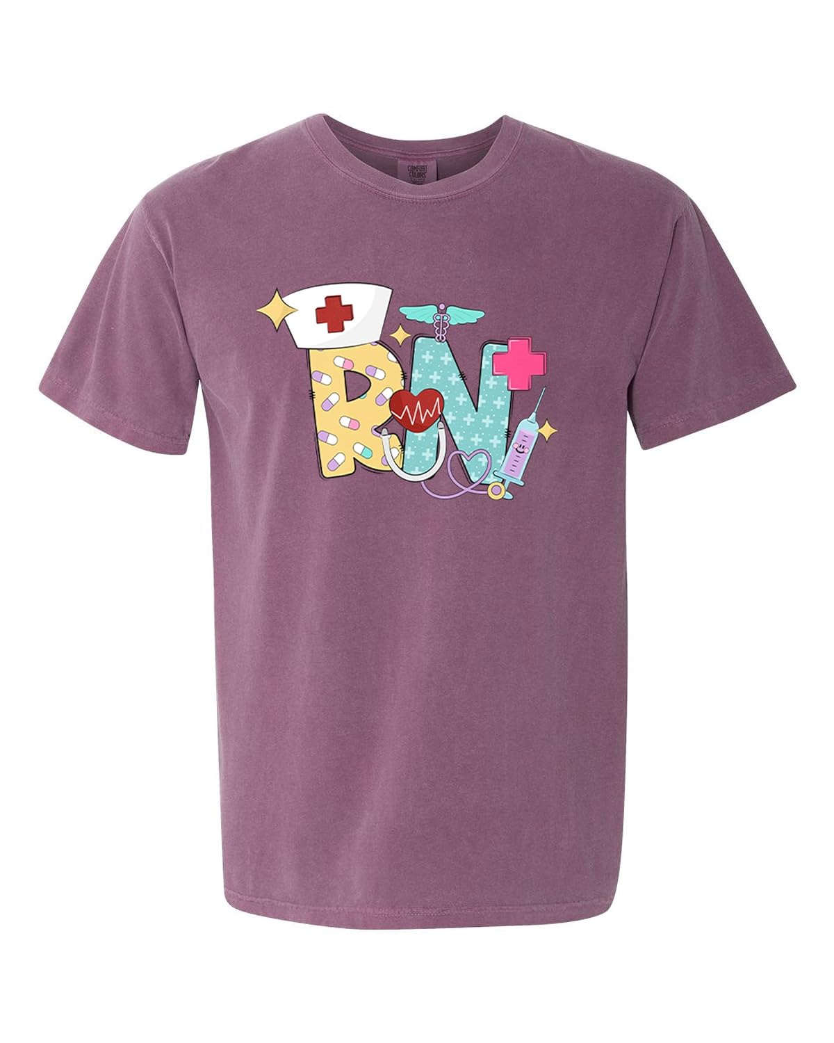 Registered Nurse shirt for women purple