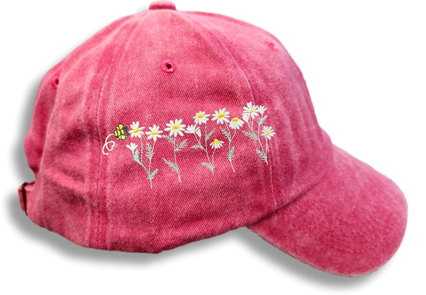 Women floral baseball cap rose