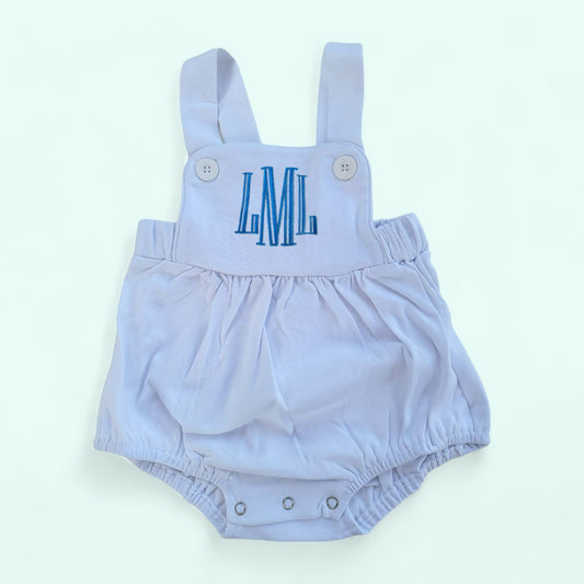 Monogram bubble romper