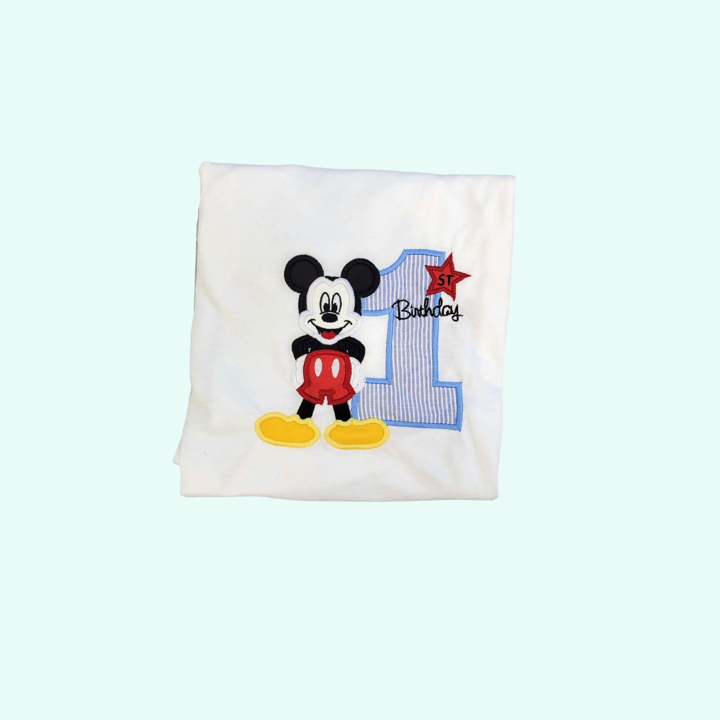 Mickey 1st Birthday Outfit shirt