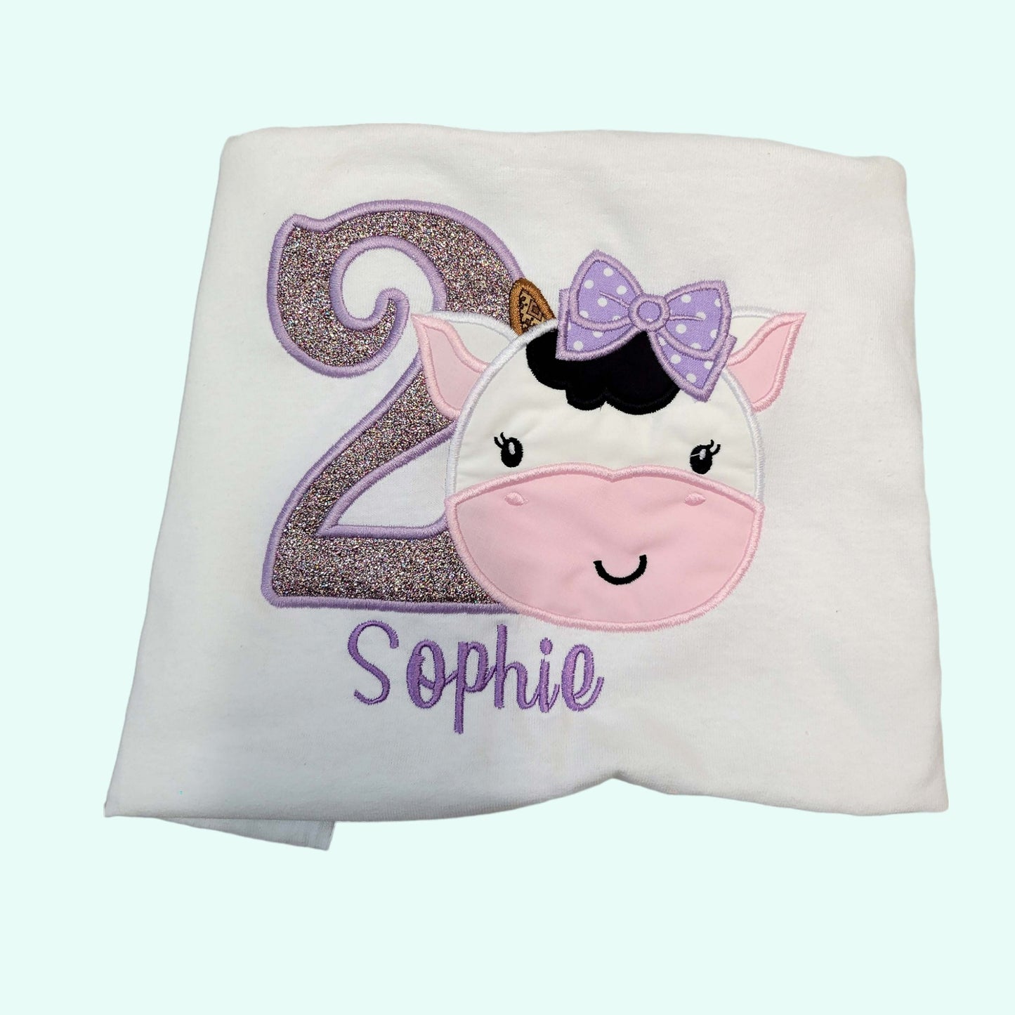 Cow Birthday Shirt for girls