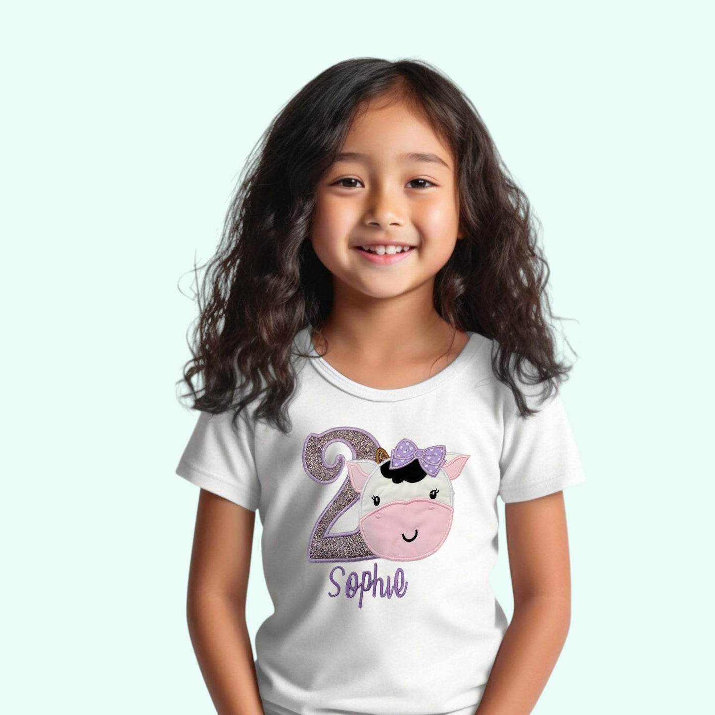 Cow Birthday Shirt for girls