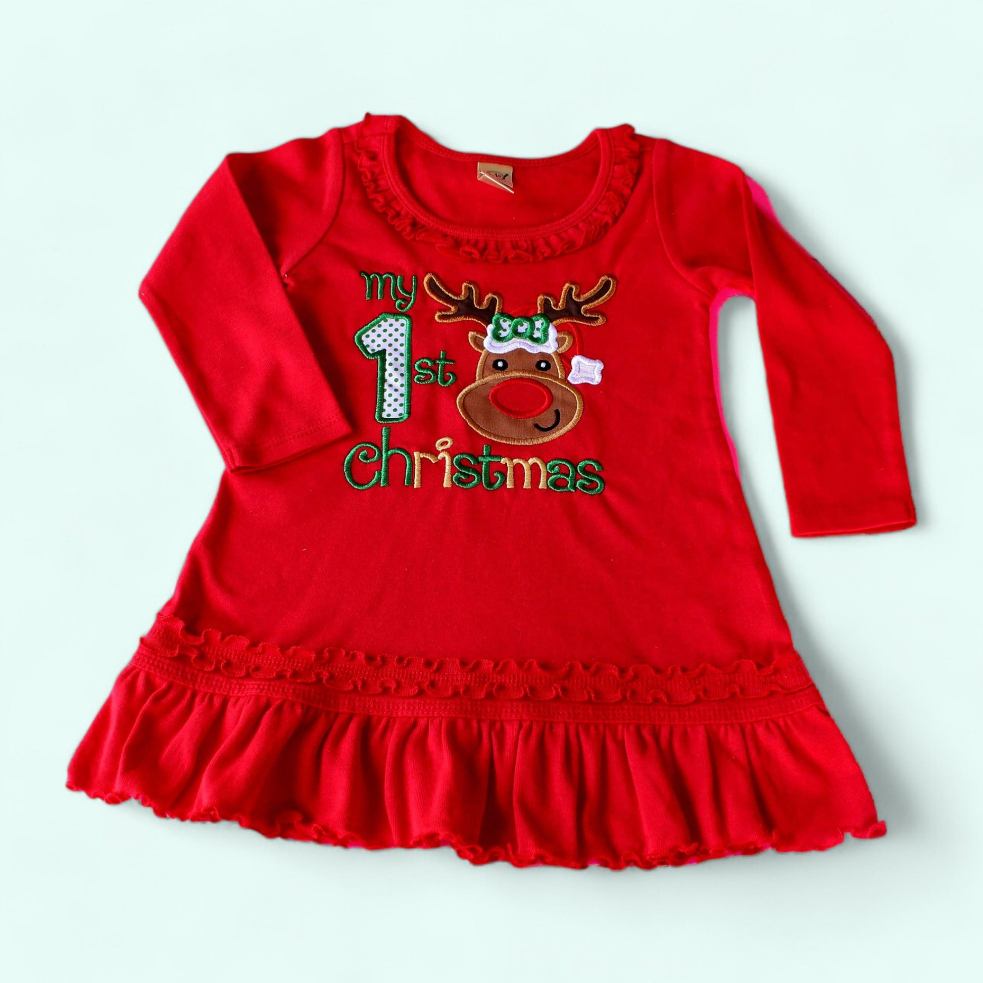 Red Christmas dress for girls