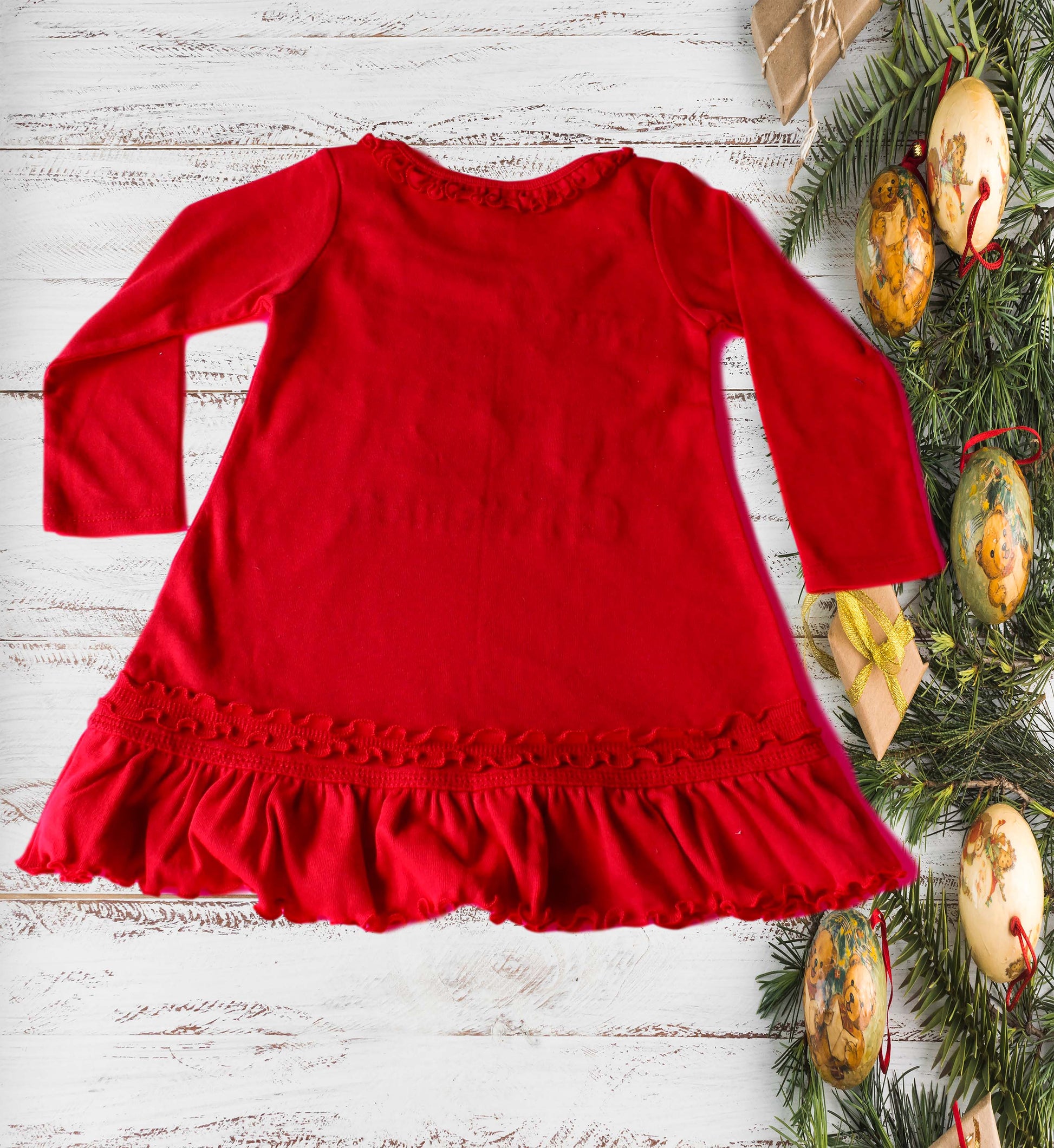 Red Christmas dress for girls