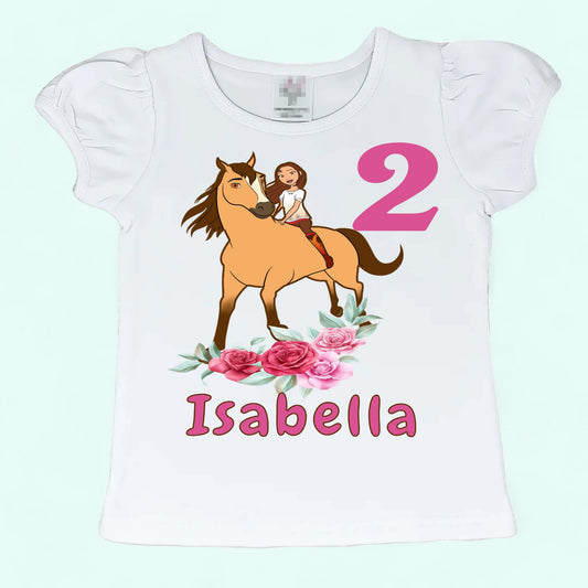 Spirit Riding Free birthday shirt