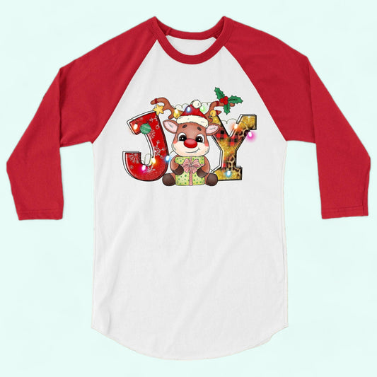 Christmas Shirt RAGLAN RED