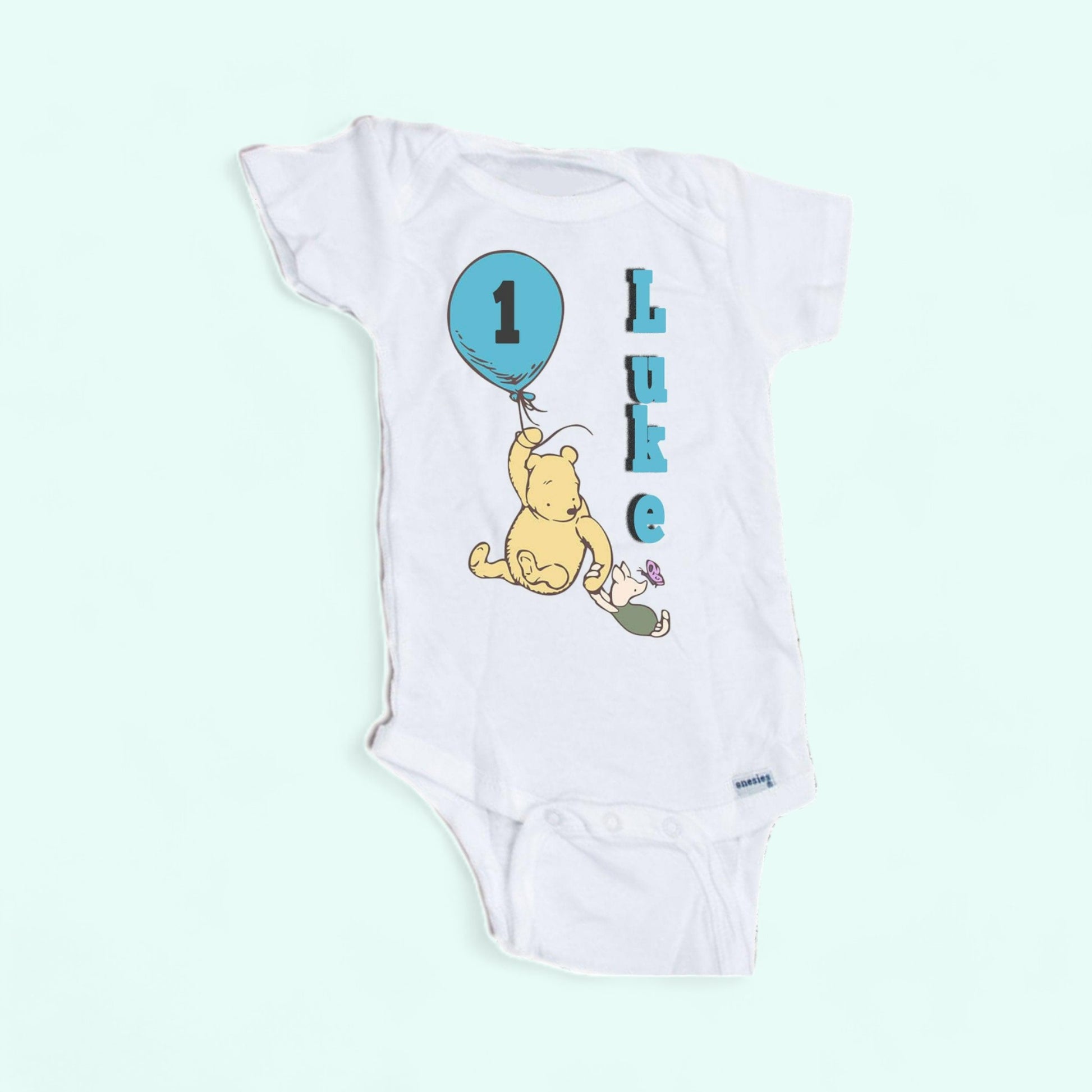 1st Birthday Pooh onesie