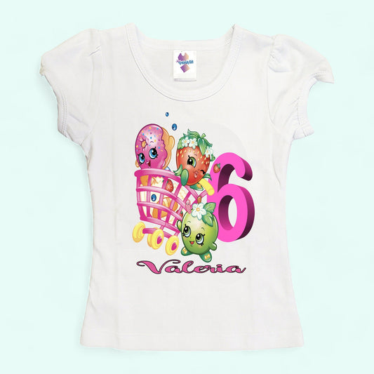 Shopkins birthday shirt short sleeve