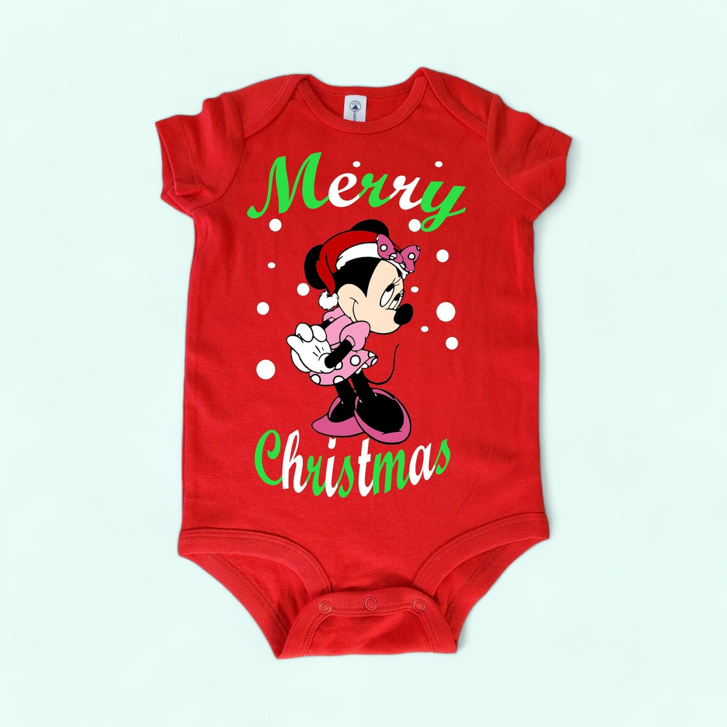 Minnie Mouse Christmas Onesie