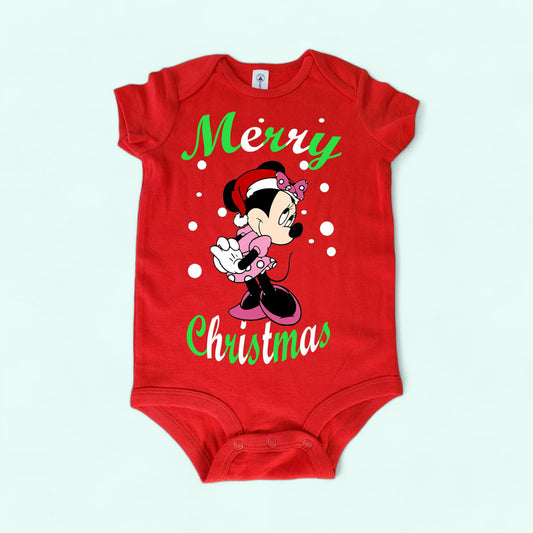 Minnie Mouse Christmas Onesie