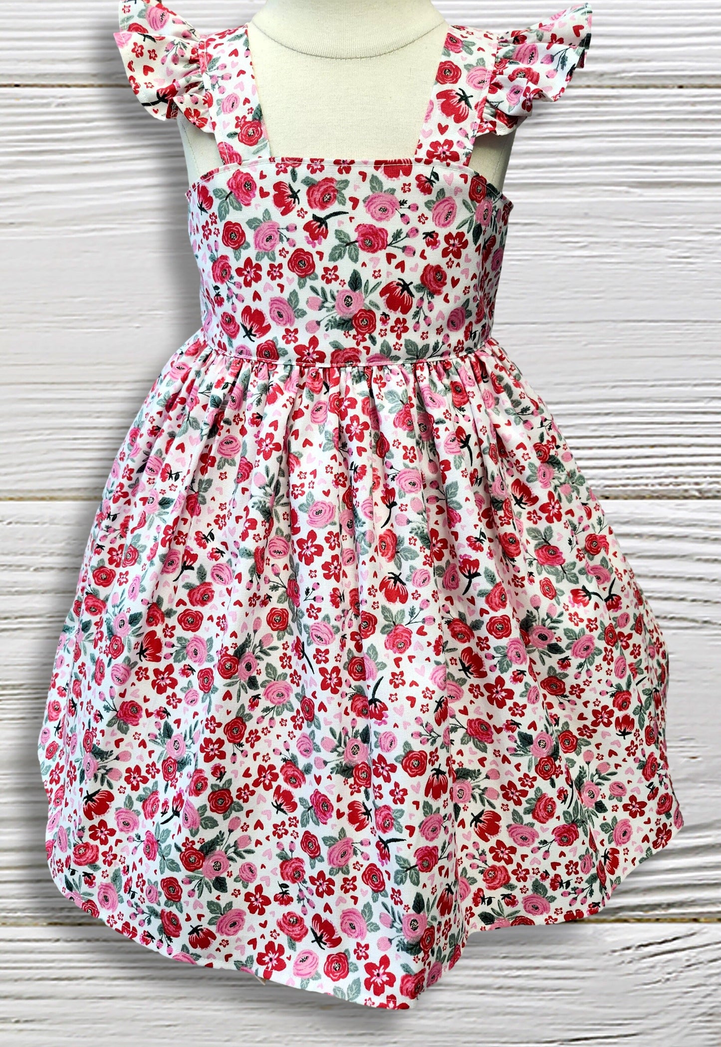 Rose dress for girls 