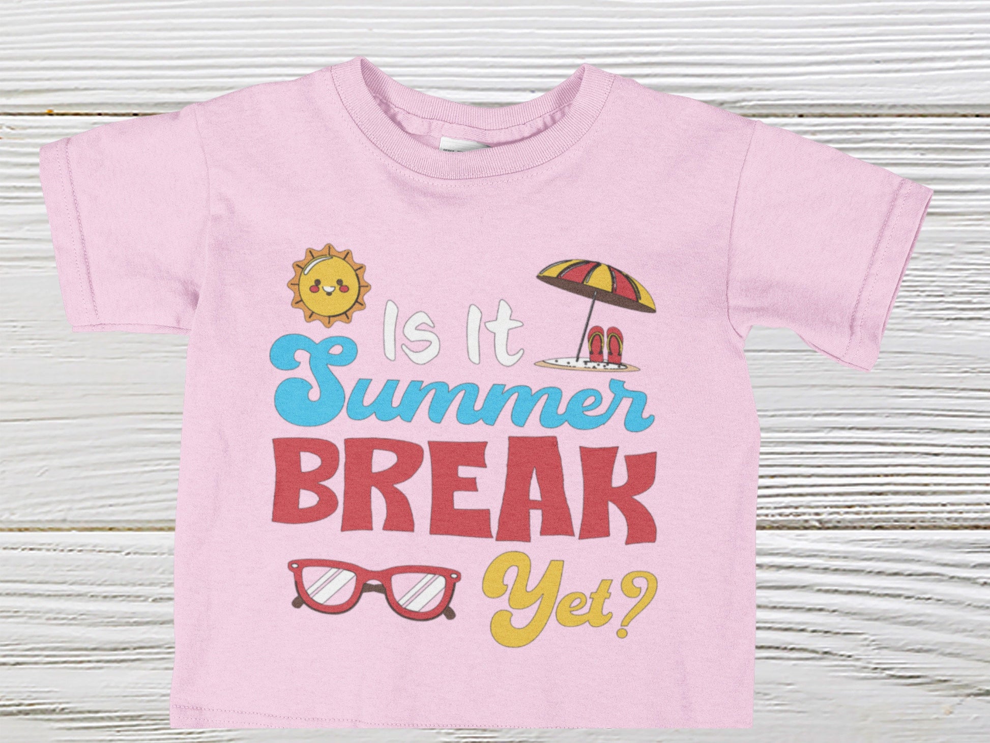 Summer break shirt pink