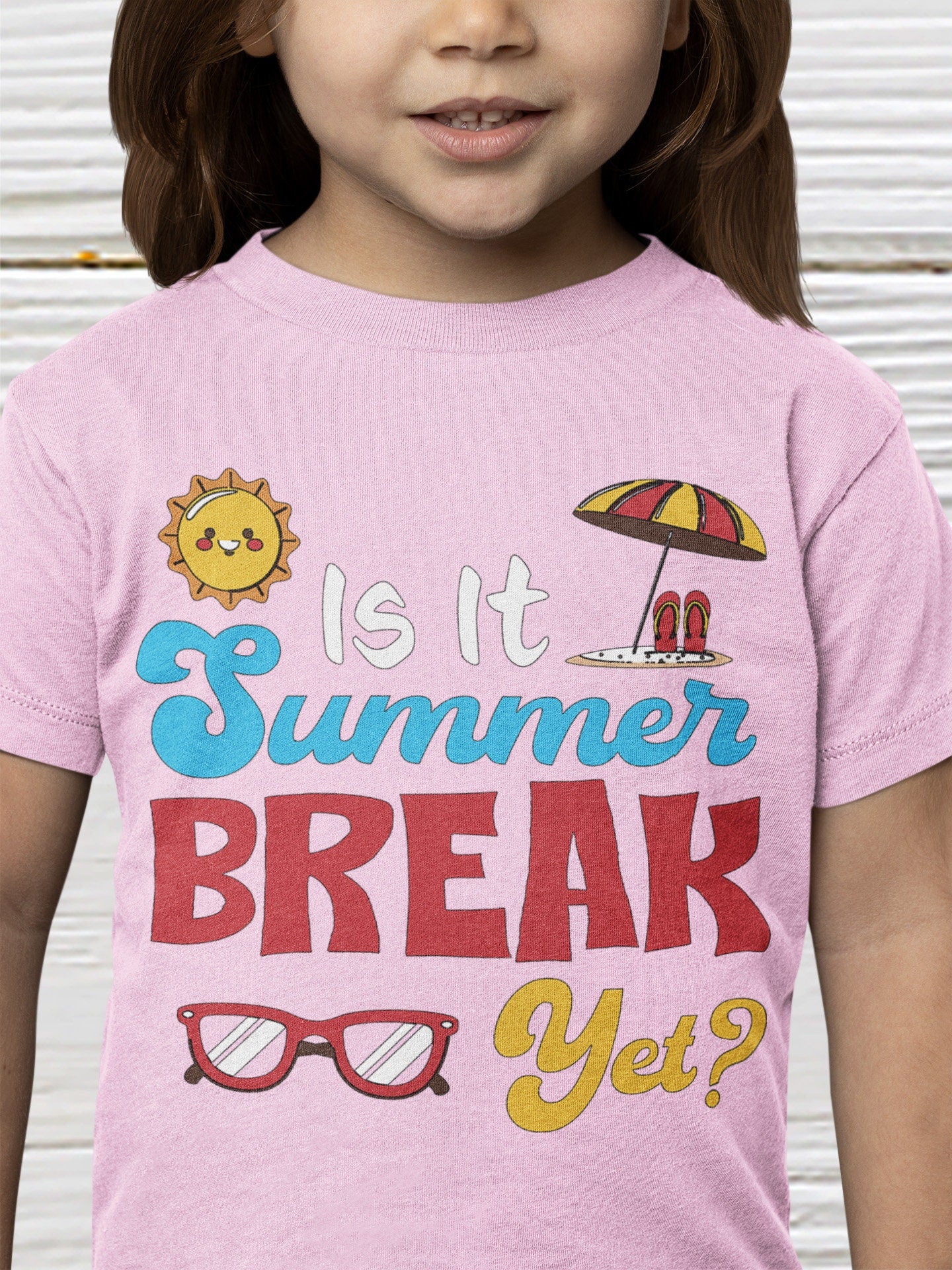 Summer break shirt pink