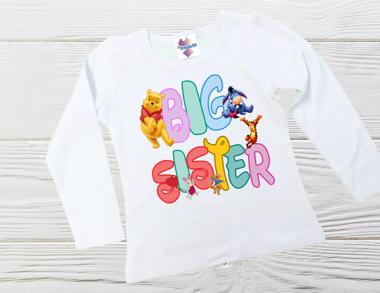 Pooh and friends big sister shirt