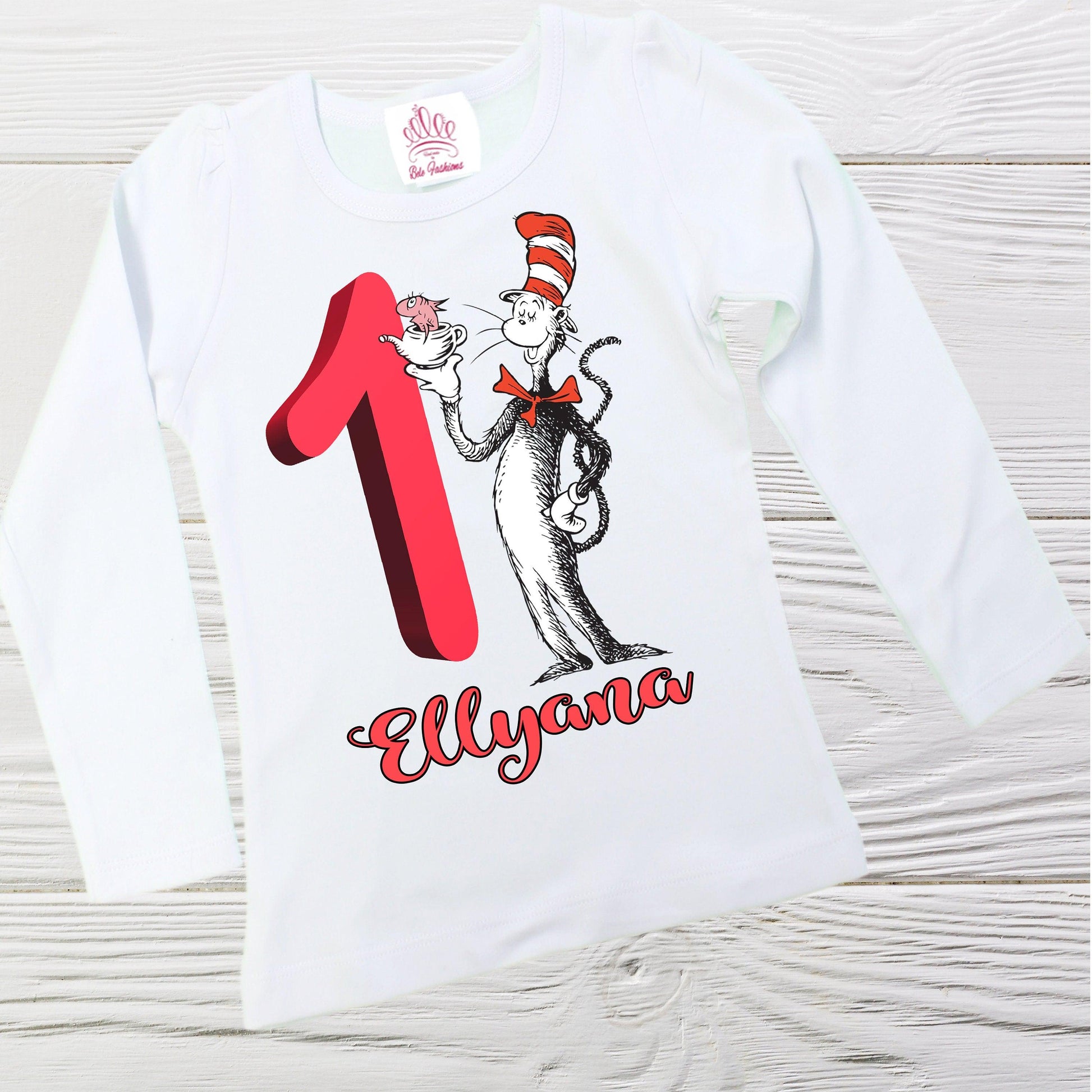 CAT IN the HAT birthday shirt 