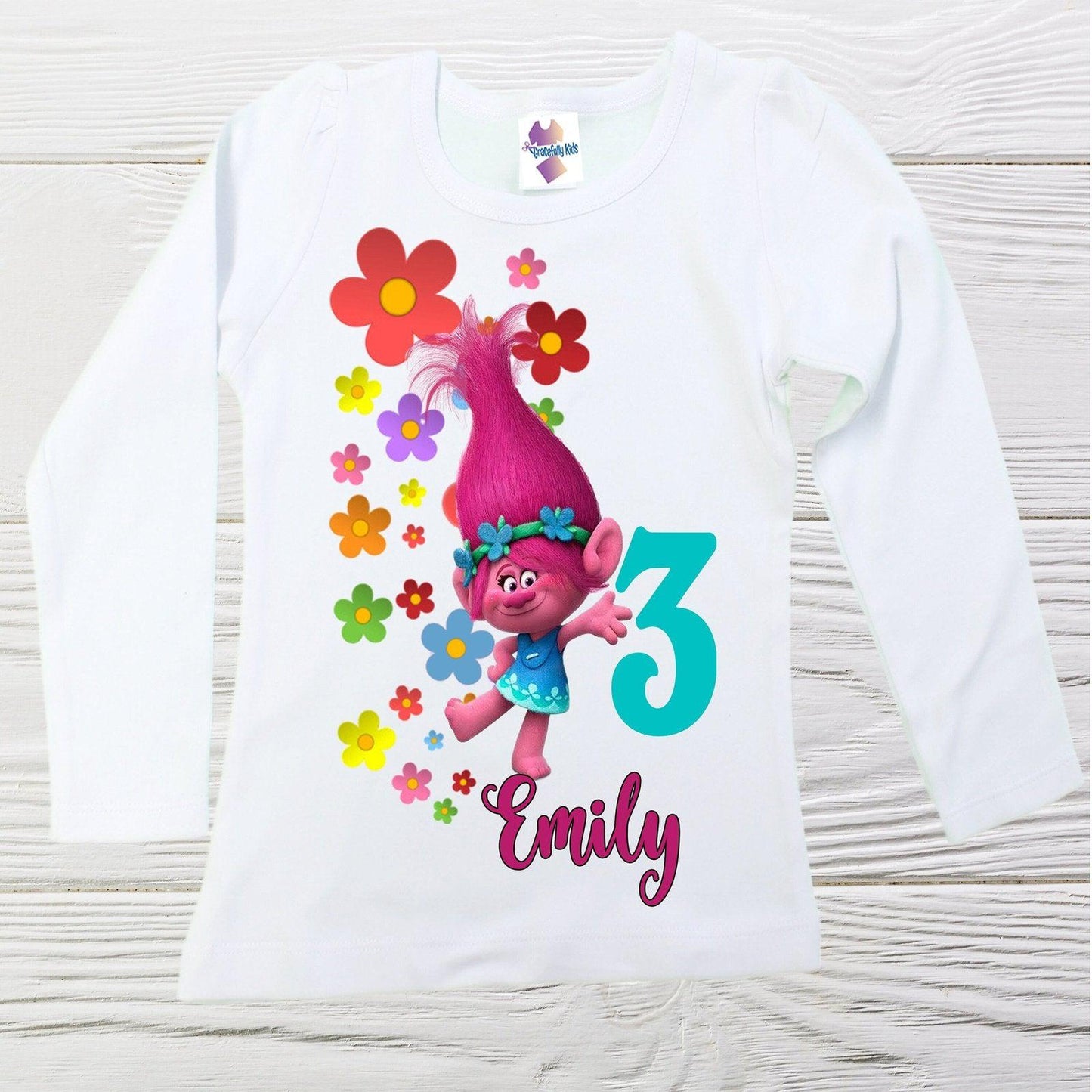 Poppy Troll birthday shirt