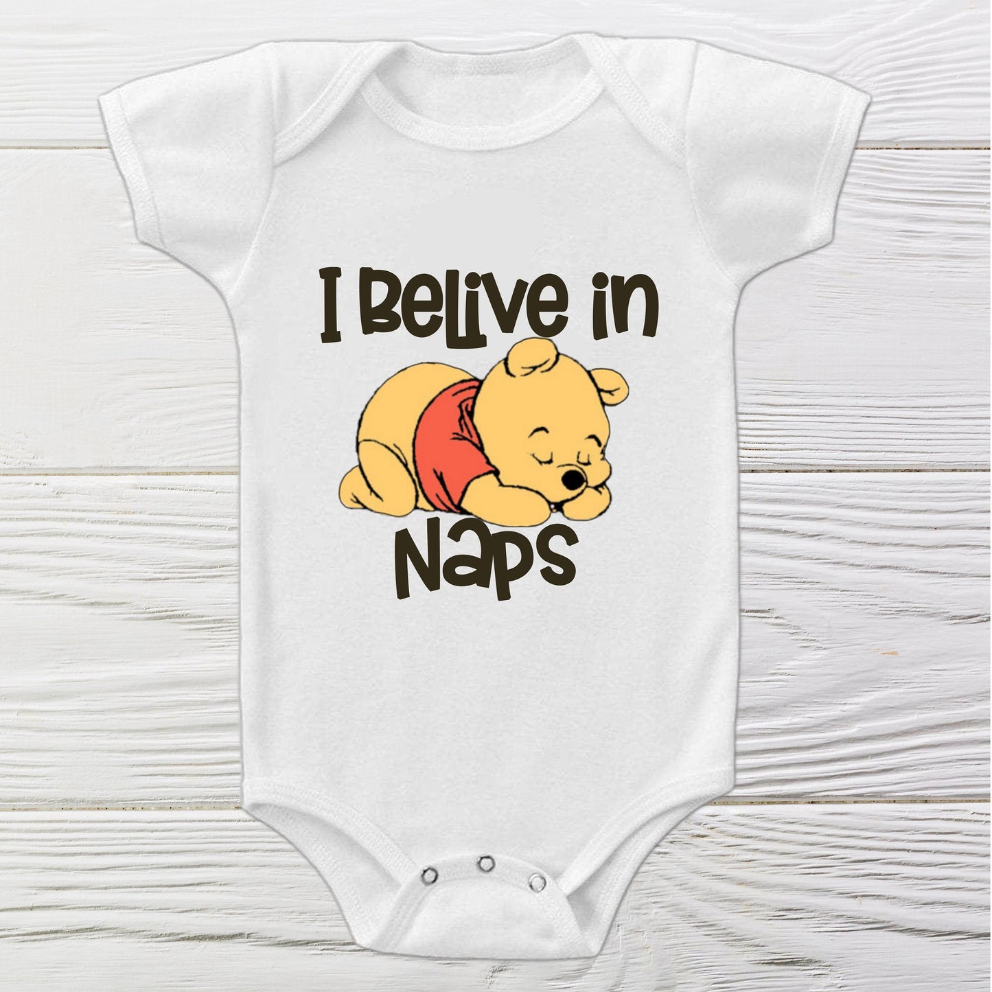 Winnie the pooh onesie  Short sleeve