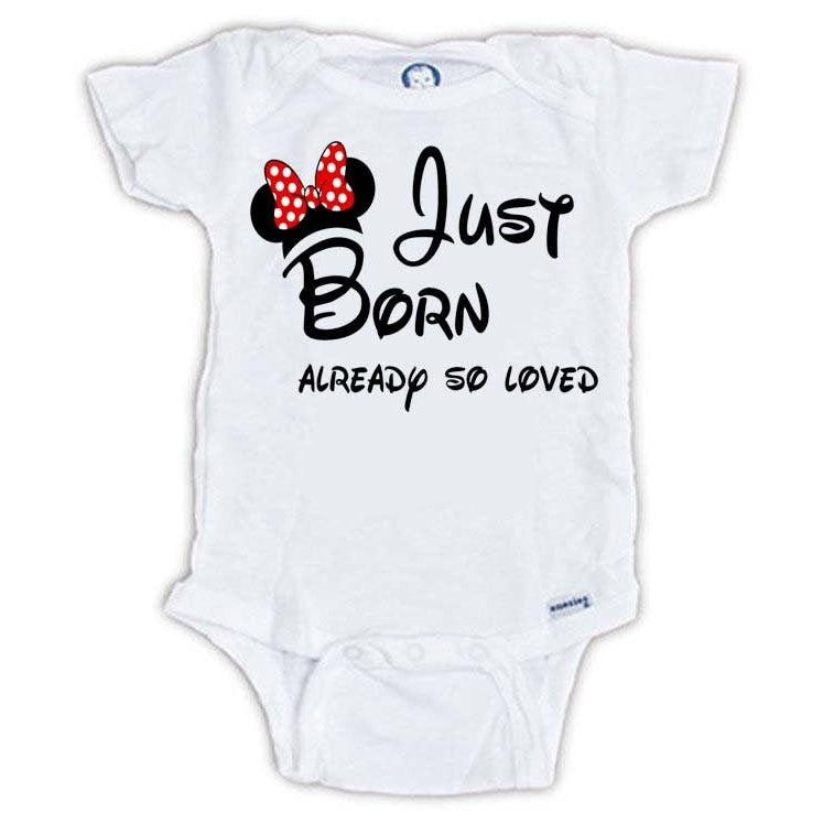 Minnie mouse newborn onesie 