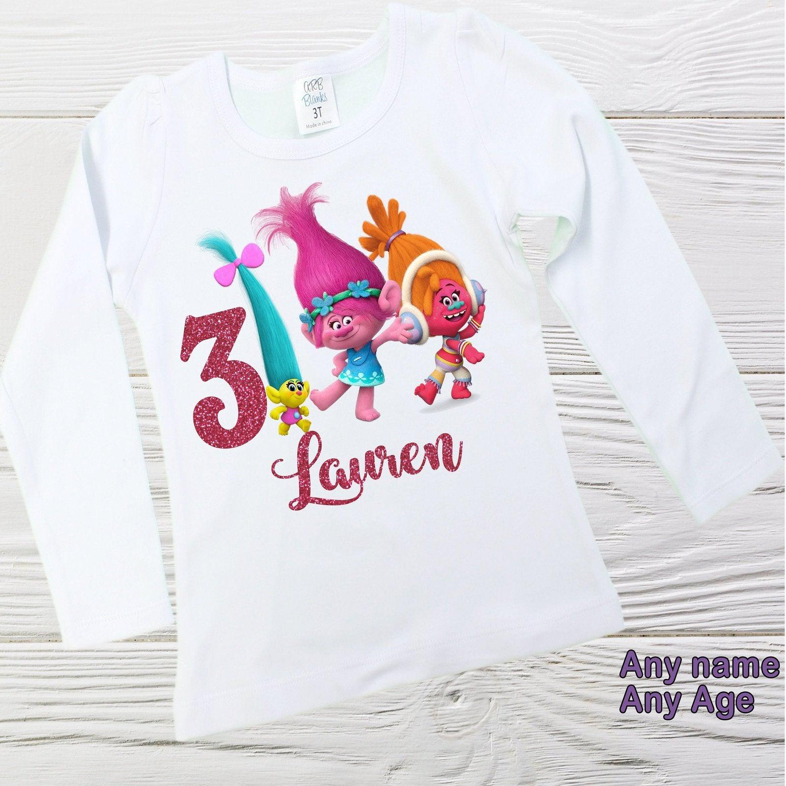 Troll birthday shirt long sleeve