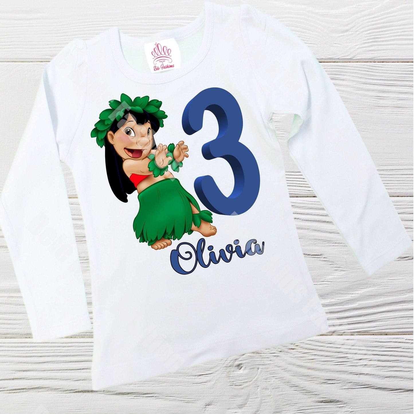 Lilo birthday shirt long sleeve