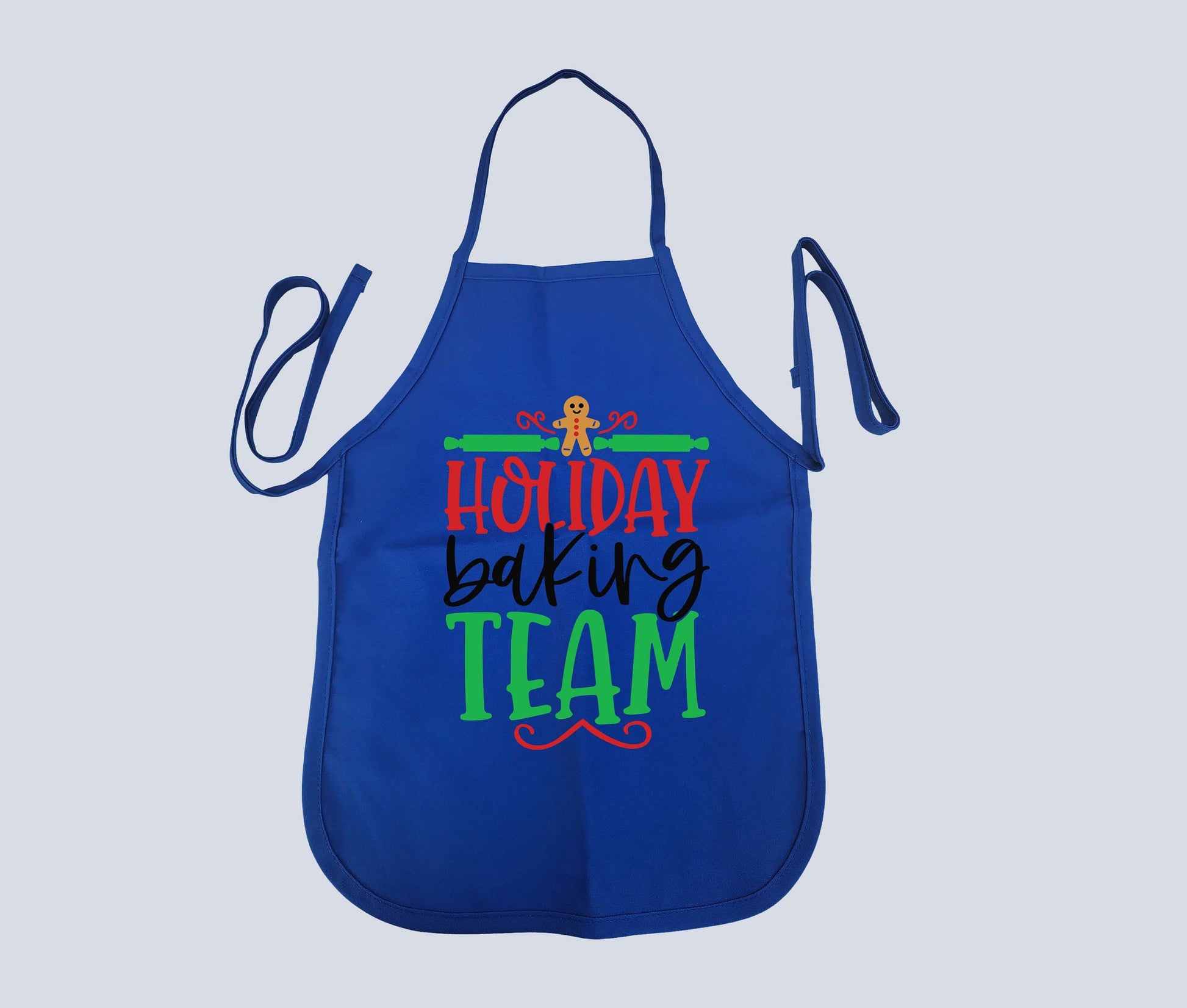 Christmas apron for kids blue