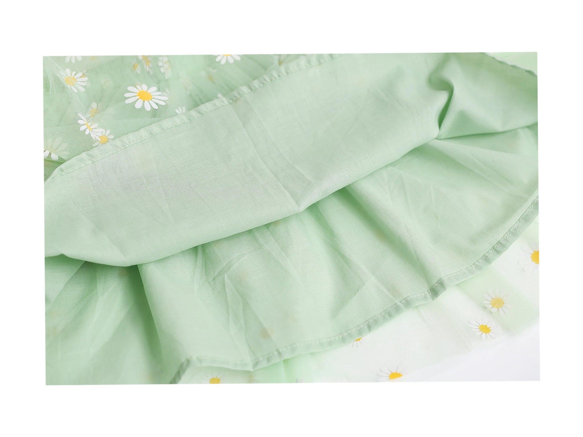 Baby Tulle Dress, Light Green Tulle Dress, Daisy Tutu Dress, Princess 