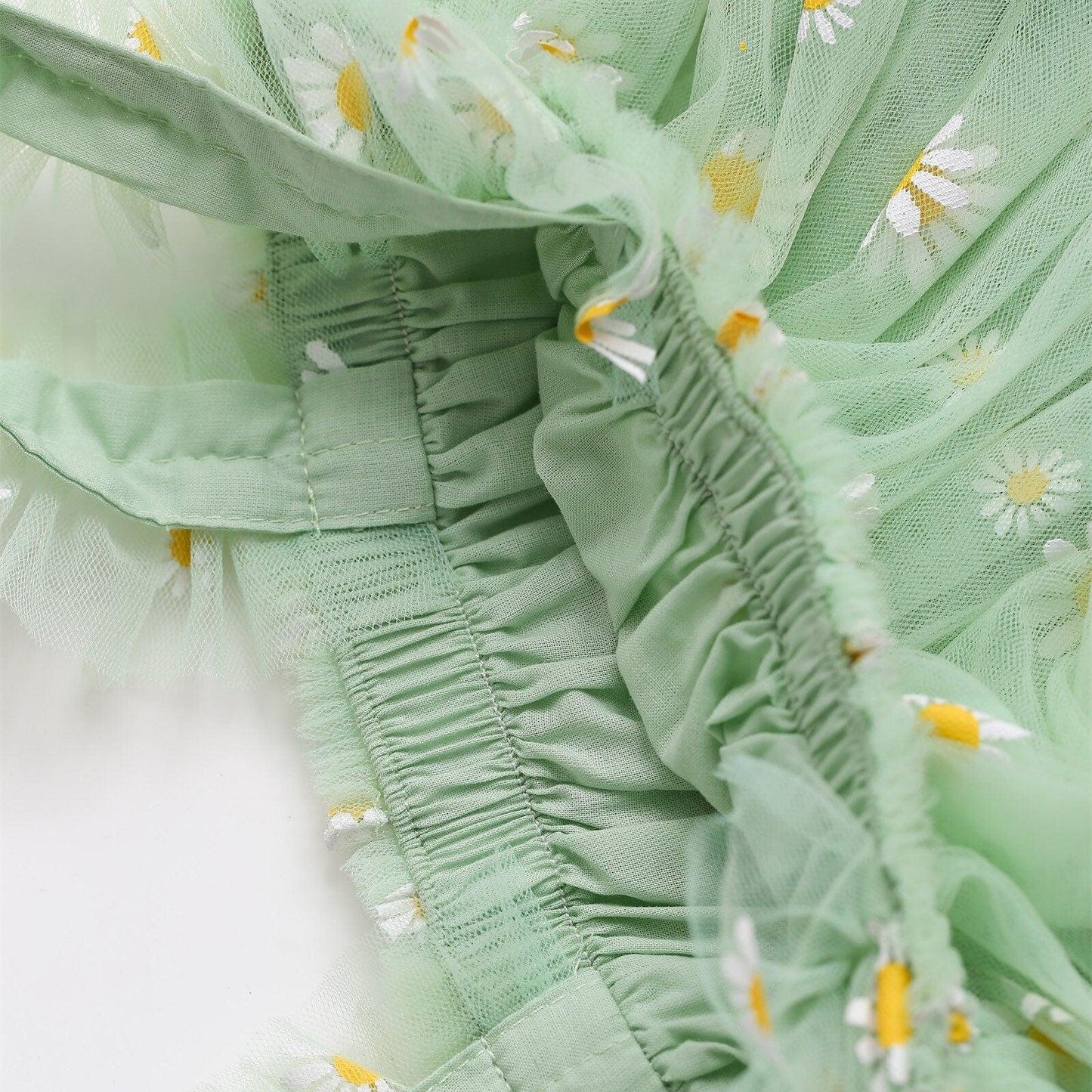 Baby Tulle Dress, Light Green Tulle Dress, Daisy Tutu Dress, Princess 