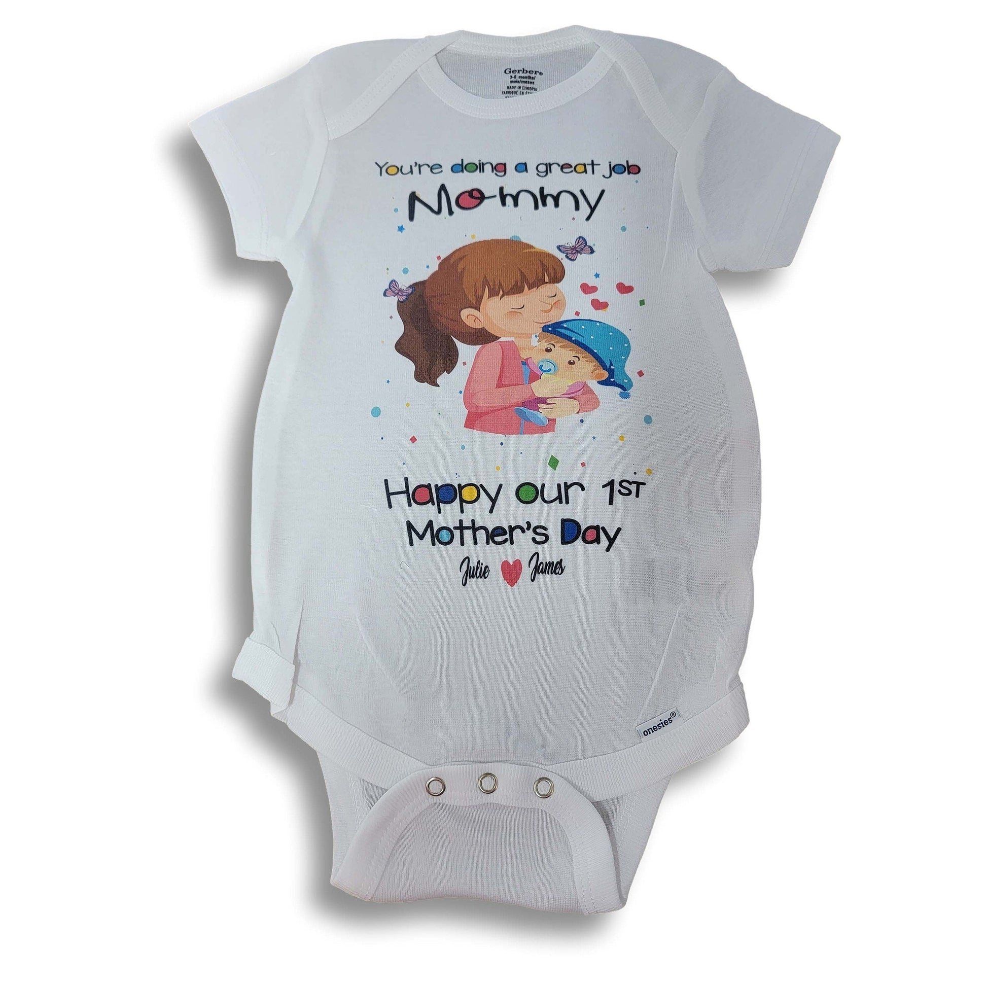 1st Mothers day Onesie   